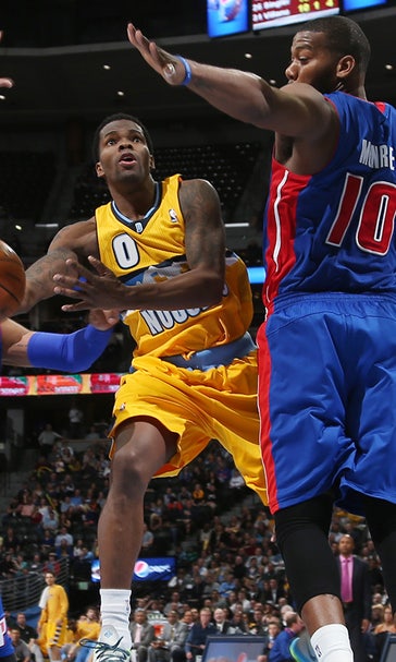 Brooks, Nuggets top Drummond-less Pistons